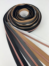 Load image into Gallery viewer, #5 Nylon Zipper Pack- Neutrals- Black/White/Storm Cloud/Mocha Latte
