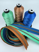 Load image into Gallery viewer, #5 Nylon Zipper Pack- Caramel/Cobalt Blue/Amazemint Pack