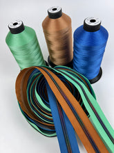 Load image into Gallery viewer, #5 Nylon Zipper Pack- Caramel/Cobalt Blue/Amazemint Pack
