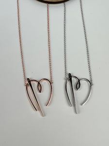 SiahSwag Heart and Needle Necklace