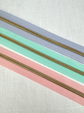 Load image into Gallery viewer, #5 Nylon Zipper Pack- Periwinkle Haze/Calypso Blue/Blush Pink
