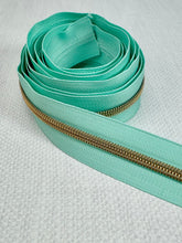 Load image into Gallery viewer, #5 Nylon Zipper Tape Singles- Periwinkle Haze/Calypso Blue/Blush Pink
