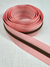 Load image into Gallery viewer, #5 Nylon Zipper Tape Singles- Periwinkle Haze/Calypso Blue/Blush Pink
