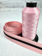 Load image into Gallery viewer, #5 Nylon Zipper Pack- Periwinkle Haze/Calypso Blue/Blush Pink
