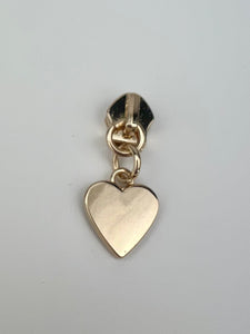 #5 Nylon Zipper Pulls: Small Solid Hearts