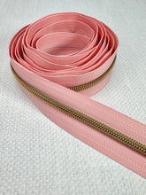 Load image into Gallery viewer, #5 Nylon Zipper Tape Singles- Periwinkle Haze/Calypso Blue/Blush Pink
