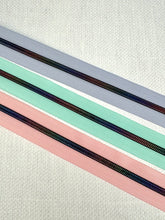 Load image into Gallery viewer, #5 Nylon Zipper Pack- Periwinkle Haze/Calypso Blue/Blush Pink
