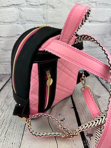 Pink and Black Park Mini Backpack