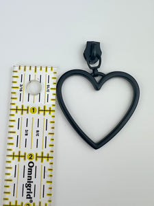 #5 Nylon Zipper Pulls: Extra Large Hearts