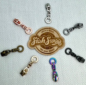 #5 Nylon Zipper Pulls: Drop Circle