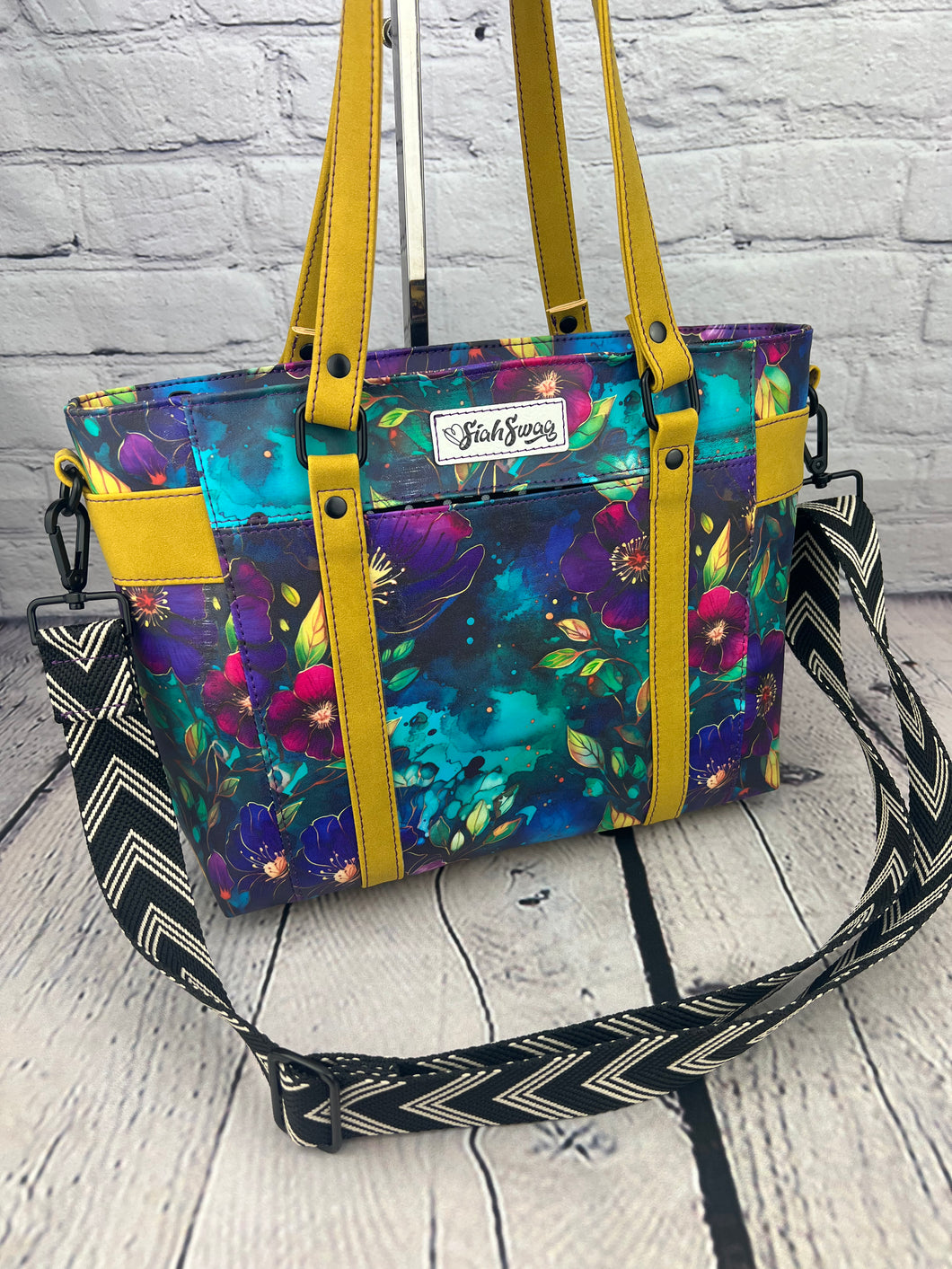 Floral Mr. Heckles Tote (Small)