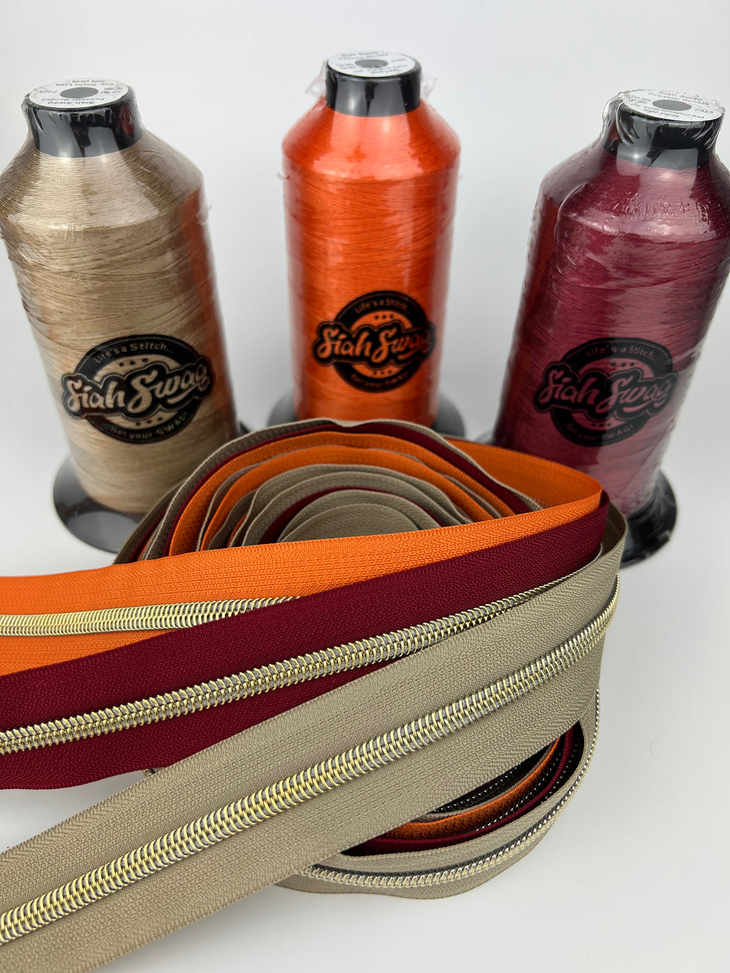 #5 Nylon Zipper Pack- Mocha Latte/Pumpkin Spice/Apple Cinnamon Red