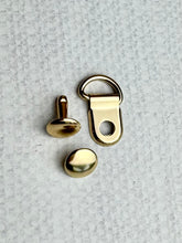 Load image into Gallery viewer, 1/2 in Small Corset D-ring with Rivet
