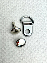 Load image into Gallery viewer, 1/2 in Small Corset D-ring with Rivet
