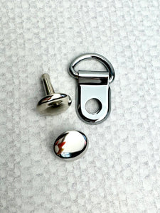 1/2 in Small Corset D-ring with Rivet