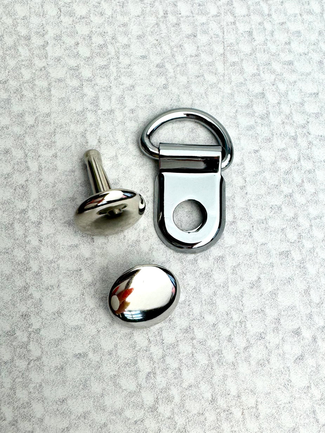 1/2 in Small Corset D-ring with Rivet