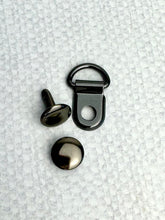 Load image into Gallery viewer, 1/2 in Small Corset D-ring with Rivet
