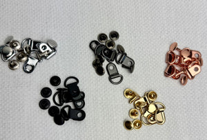 1/2 in Small Corset D-ring with Rivet