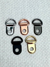 Load image into Gallery viewer, 1/2 in Small Corset D-ring with Rivet
