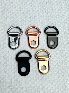 1/2 in Small Corset D-ring with Rivet