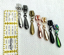 Load image into Gallery viewer, #5 Nylon Zipper Pulls: Tear Droplet Pulls
