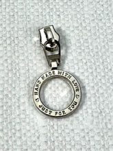 Load image into Gallery viewer, #5 Nylon Zipper Pulls: Hand Made With Love Pulls
