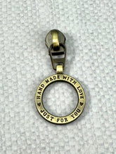 Load image into Gallery viewer, #5 Nylon Zipper Pulls: Hand Made With Love Pulls
