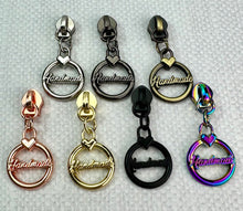Load image into Gallery viewer, #5 Nylon Zipper Pulls: Handmade Circle
