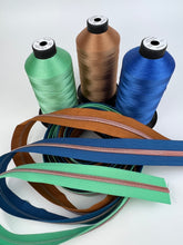Load image into Gallery viewer, #5 Nylon Zipper Pack- Caramel/Cobalt Blue/Amazemint Pack
