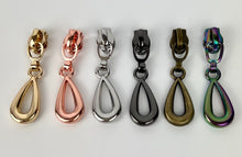 Load image into Gallery viewer, #3 Nylon Zipper Pulls: Small Tear Drop
