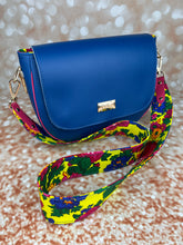Load image into Gallery viewer, Royal Blue Floral Crossbody
