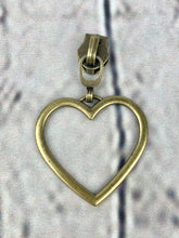 Load image into Gallery viewer, #5 Nylon Zipper Pulls: Large Heart
