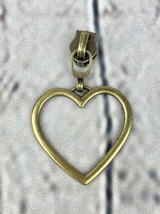 #5 Nylon Zipper Pulls: Large Heart