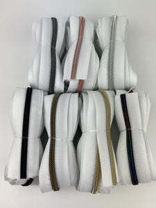 #5 Nylon Zipper Pack- Black or White