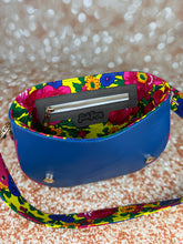 Load image into Gallery viewer, Royal Blue Floral Crossbody
