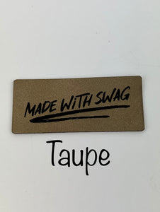 Faux Leather tags